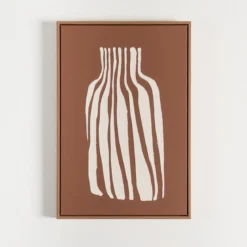 Abstract Amphora Framed Canvas Wall Art