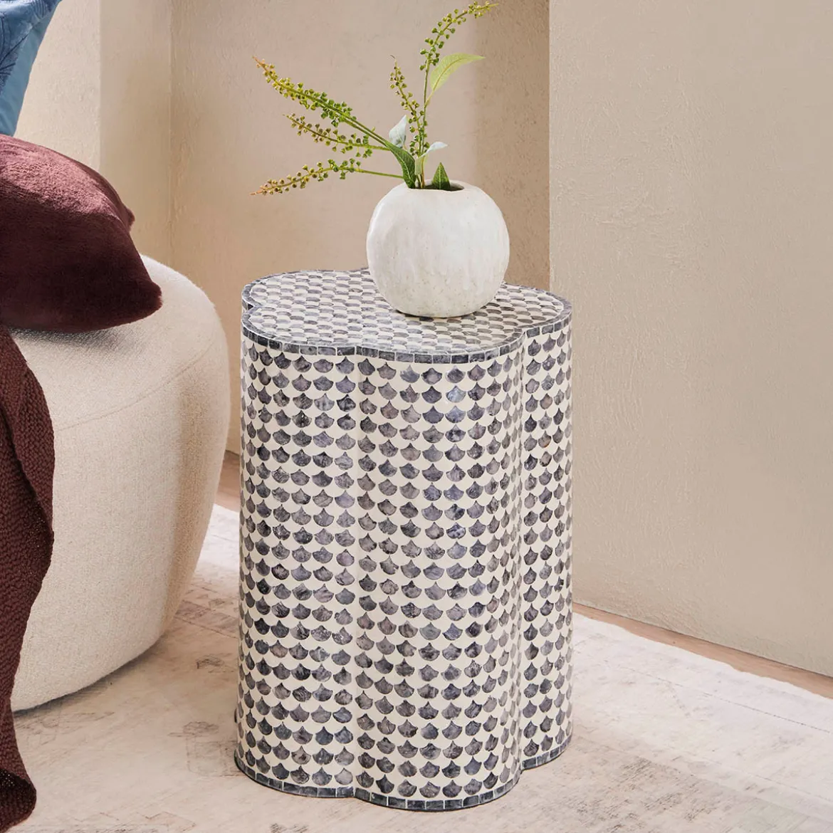 Ada Rose Capiz Side Table