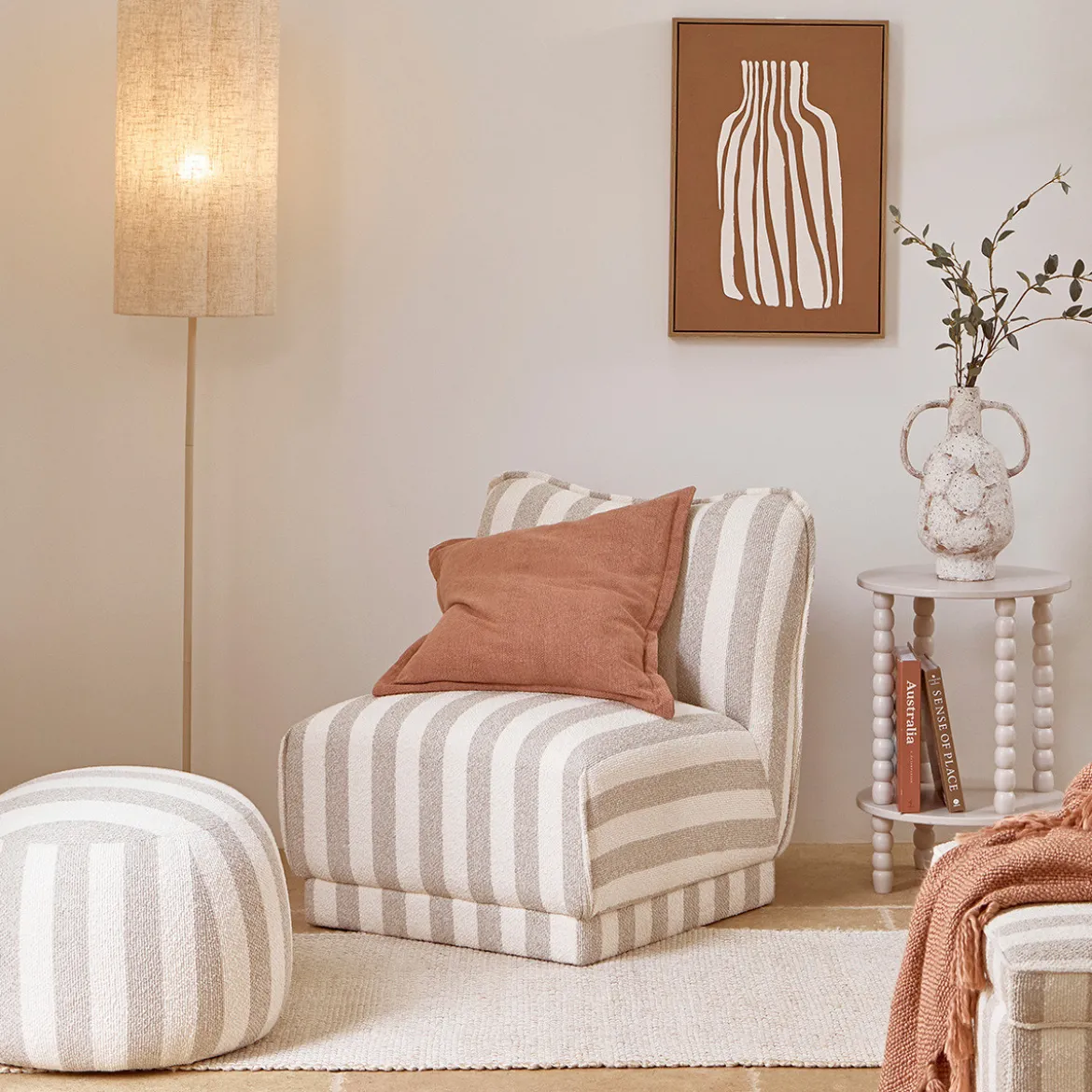 Adeline Stripe Occasional Chair
