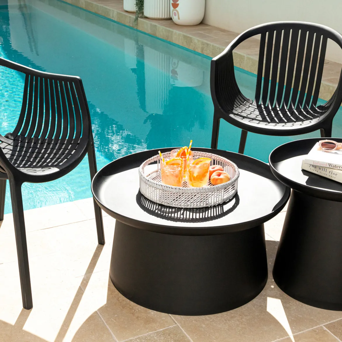 Airlie Black Outdoor Coffee Table