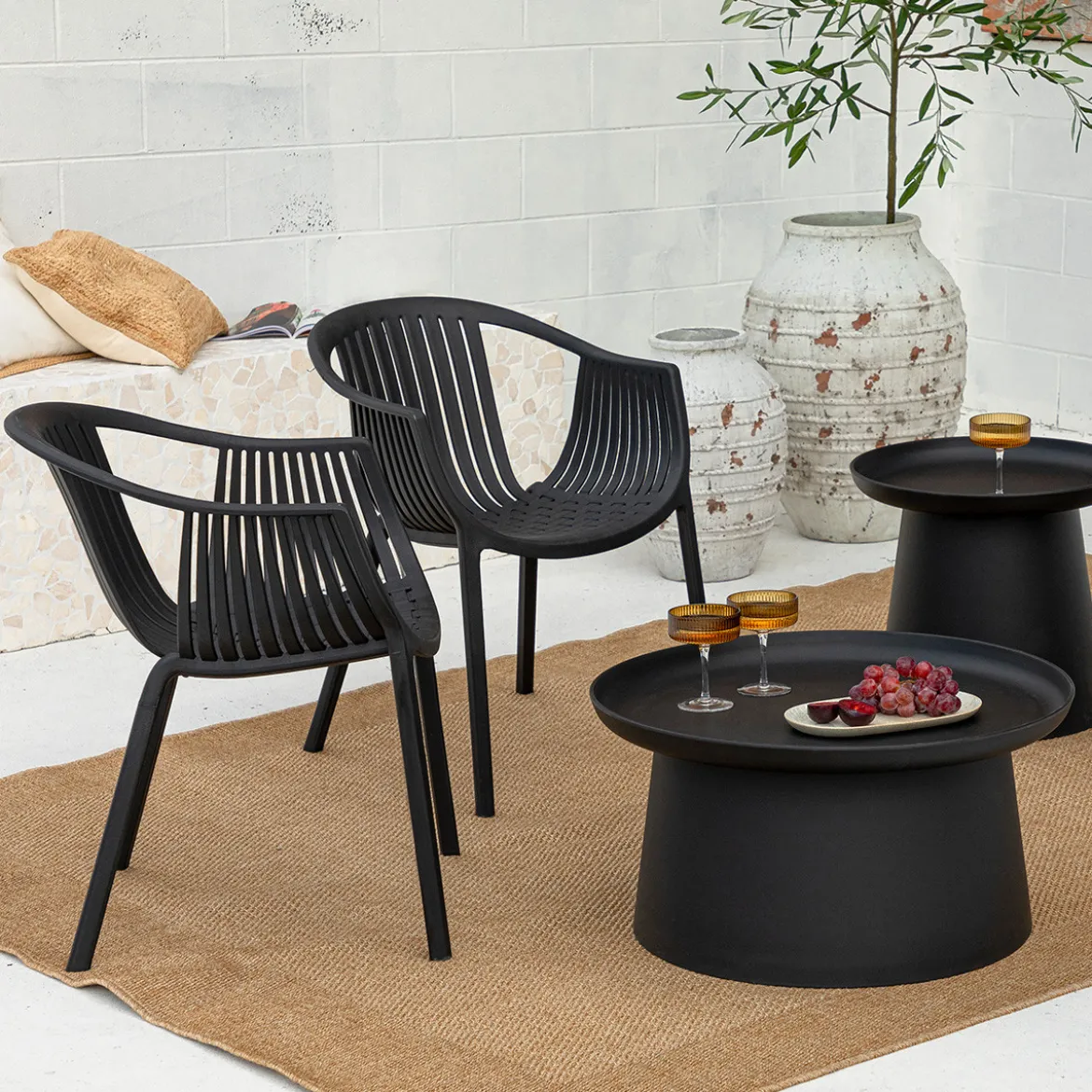 Airlie Black Outdoor Coffee Table