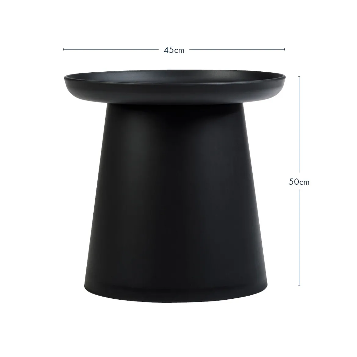Airlie Black Outdoor Side Table