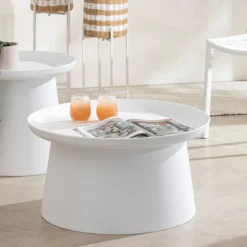 Airlie White Outdoor Coffee Table