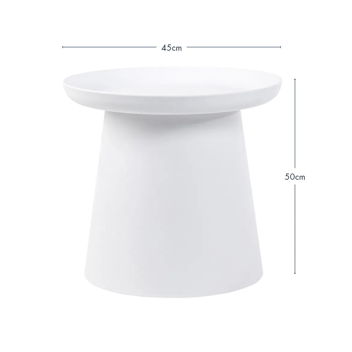 Airlie White Outdoor Side Table