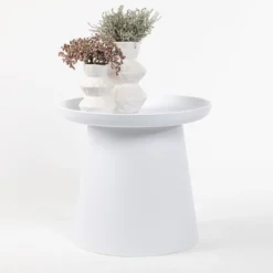 Airlie White Outdoor Side Table