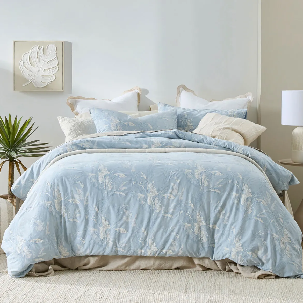 Amane Palm Quilt Cover Set