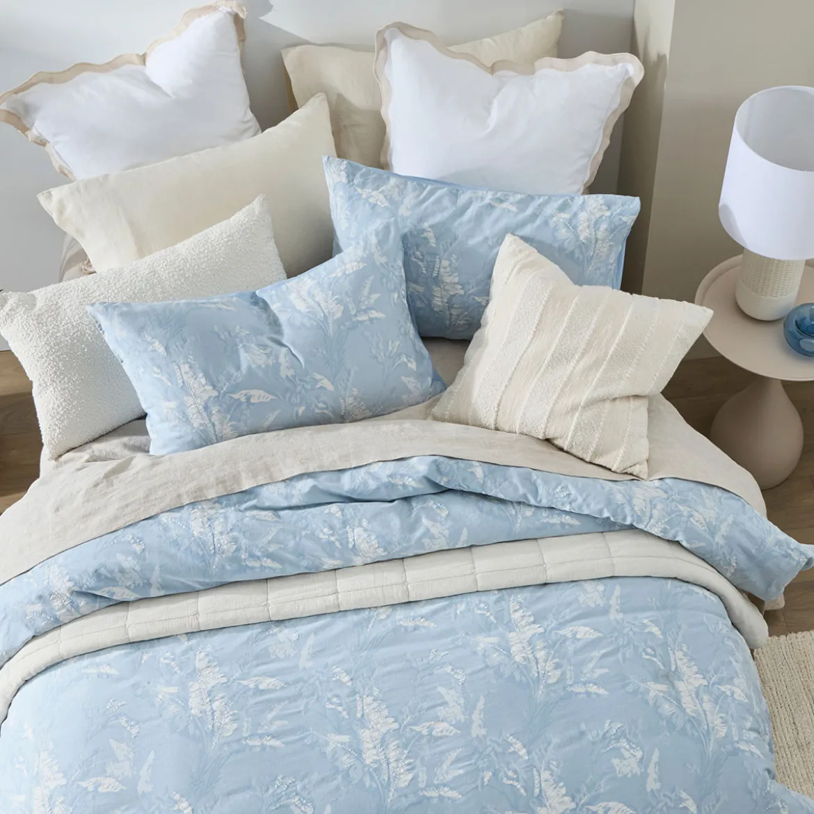 Amane Palm Quilt Cover Set