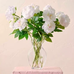 Annabelle White Artificial Flower Bouquet