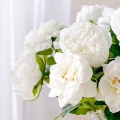 Annabelle White Artificial Flower Bouquet