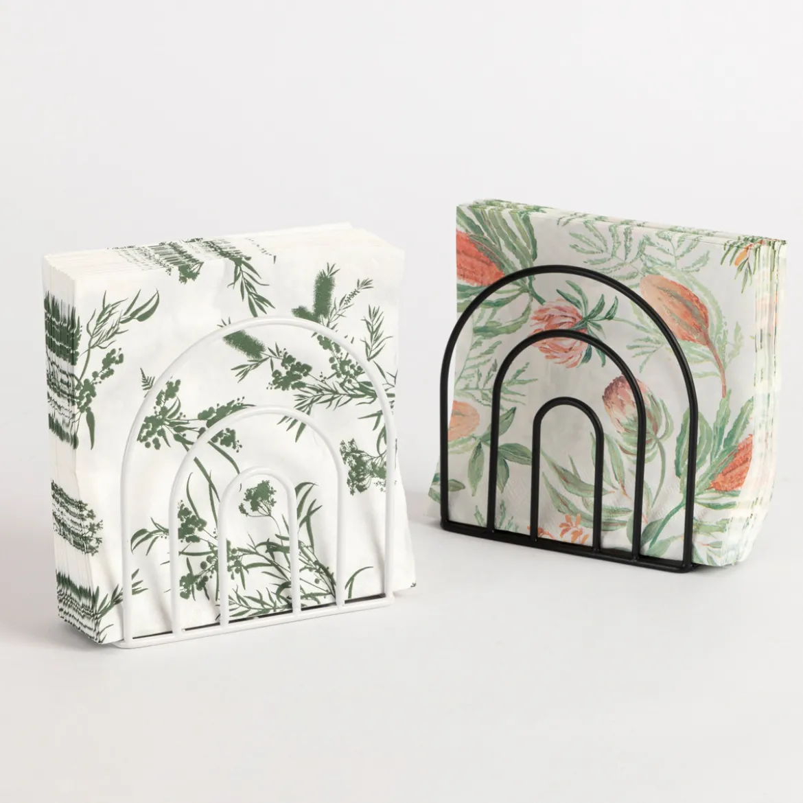 Arc White Napkin Holder