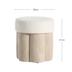 Ariel 2 Tone Ottoman