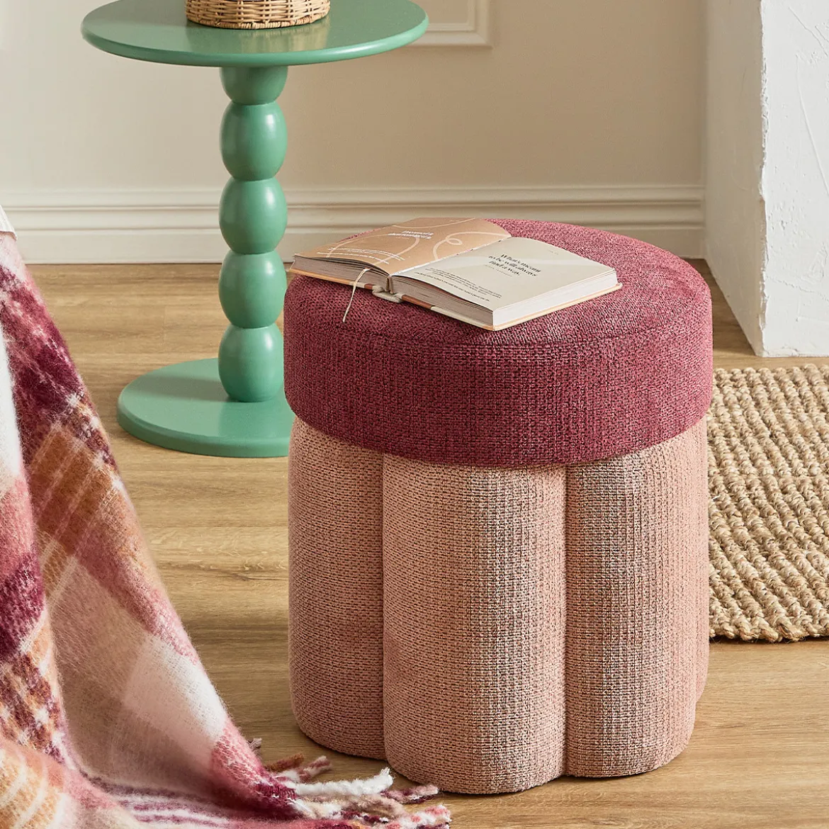Ariel 2 Tone Ottoman