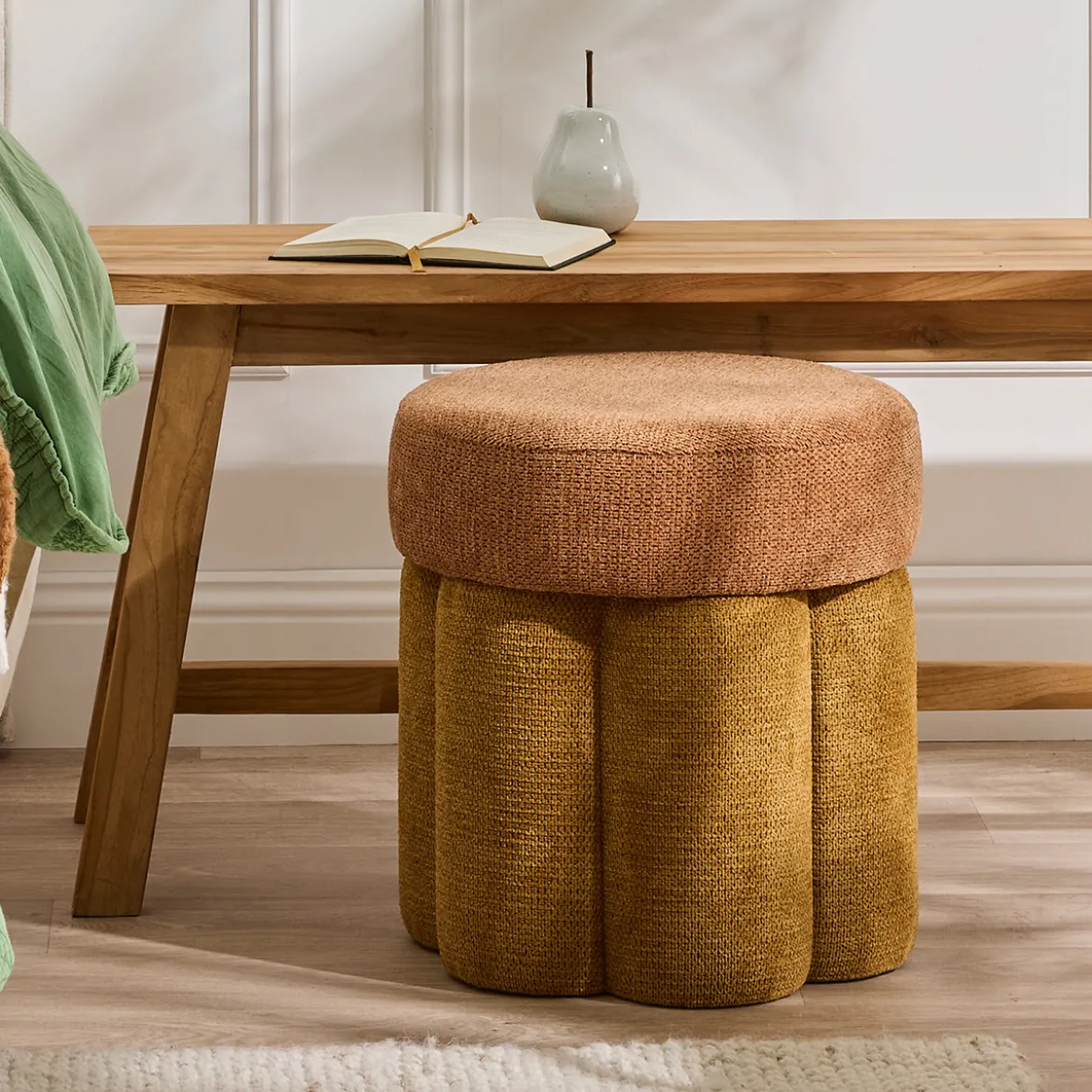 Ariel 2 Tone Ottoman