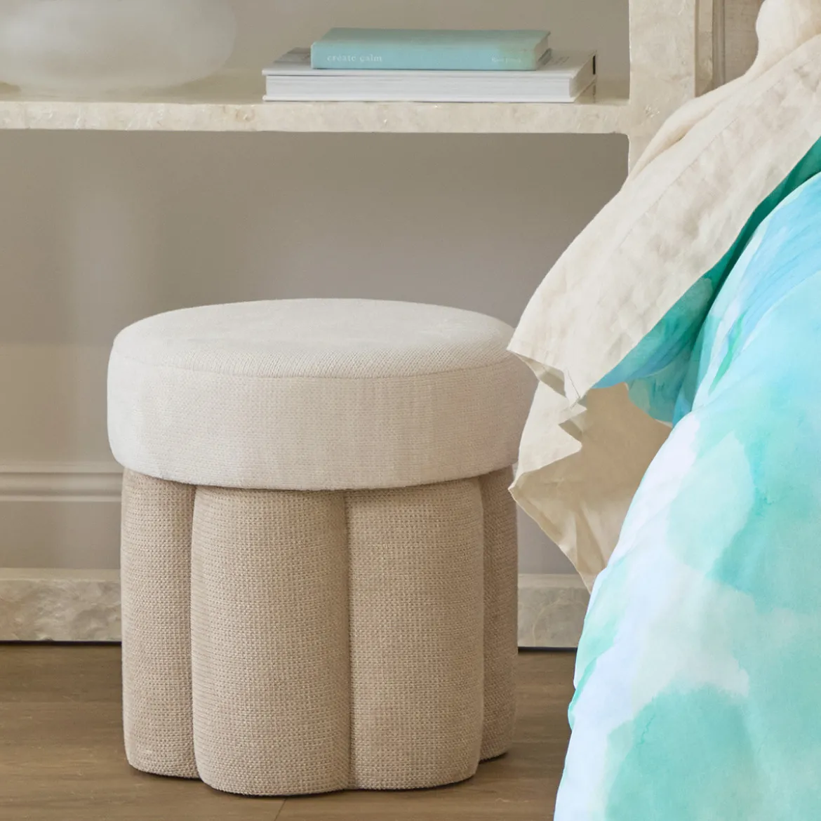 Ariel 2 Tone Ottoman