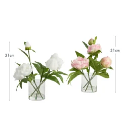 Artificial Lillian Peony in Vase