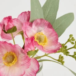 Artificial Mini Poppy Bouquet in Vase