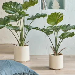 Artificial Potted Fan Palm