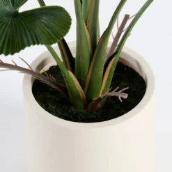 Artificial Potted Fan Palm