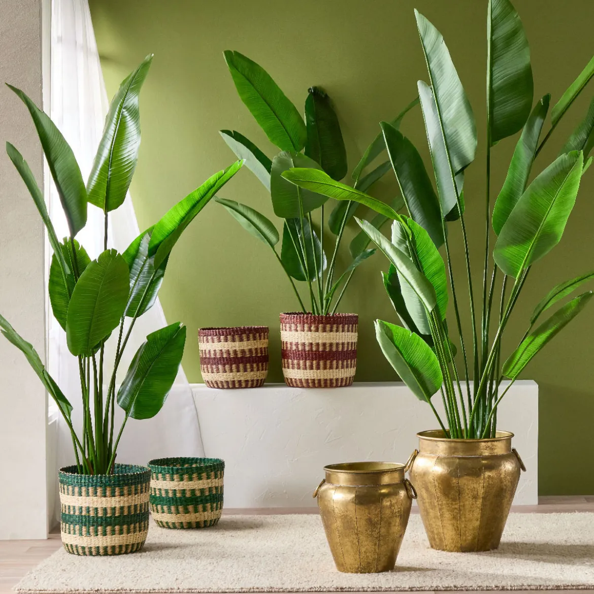 Artificial Tropical Bird of Paradise Plant