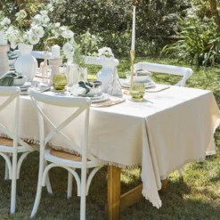 Ashra Fringed Cotton Table Cloth