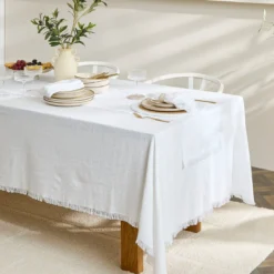 Ashra Fringed Cotton Table Cloth