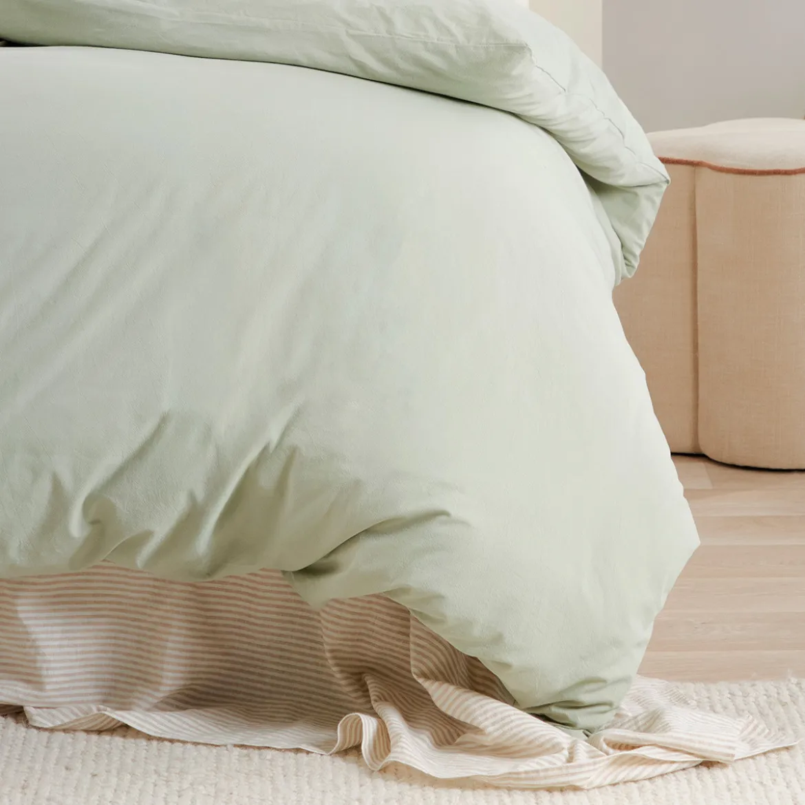 Australian Cotton Sage Green Quilt Cover Set