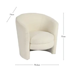 Ava Boucle Occasional Chair
