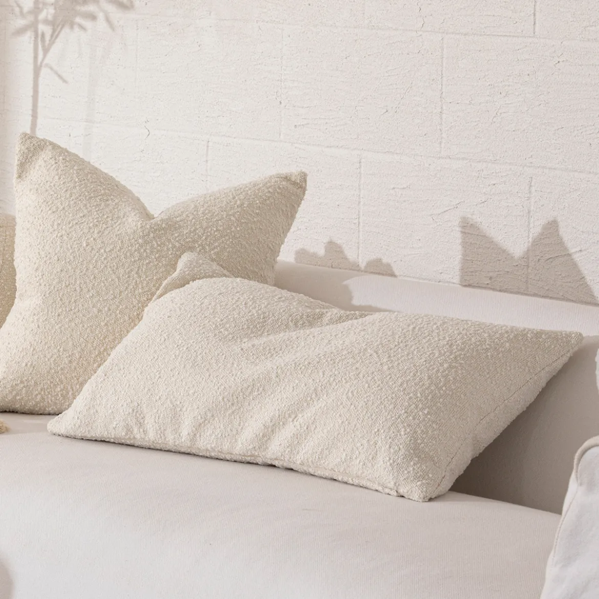 Ava Large Oblong Boucle Cushion