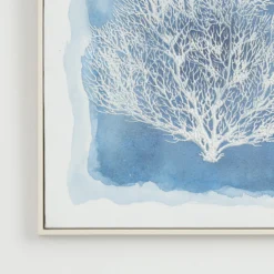 Azure Coral Textured Wall Art