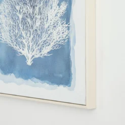 Azure Coral Textured Wall Art