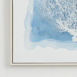 Azure Coral Textured Wall Art