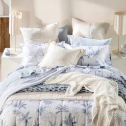Bahama Palm Reversible Comforter Set