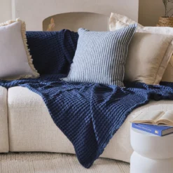 Bamboo Cotton Waffle Extra Large Throw