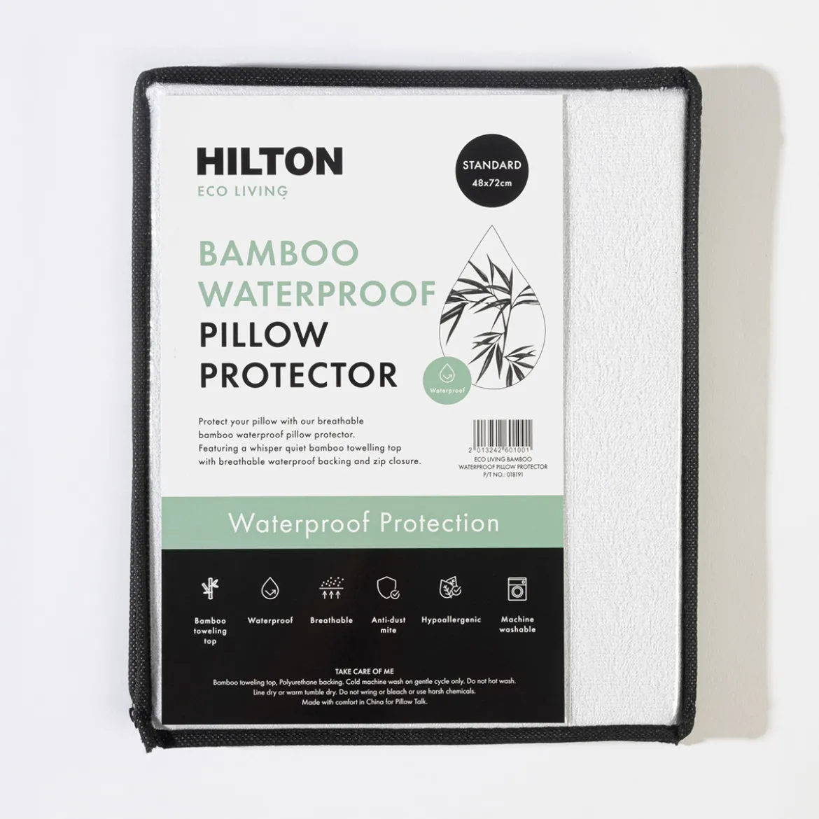 Bamboo Waterproof Standard Pillow Protector
