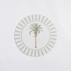 Bangalow Green Palm Cork Placemat Set of 6