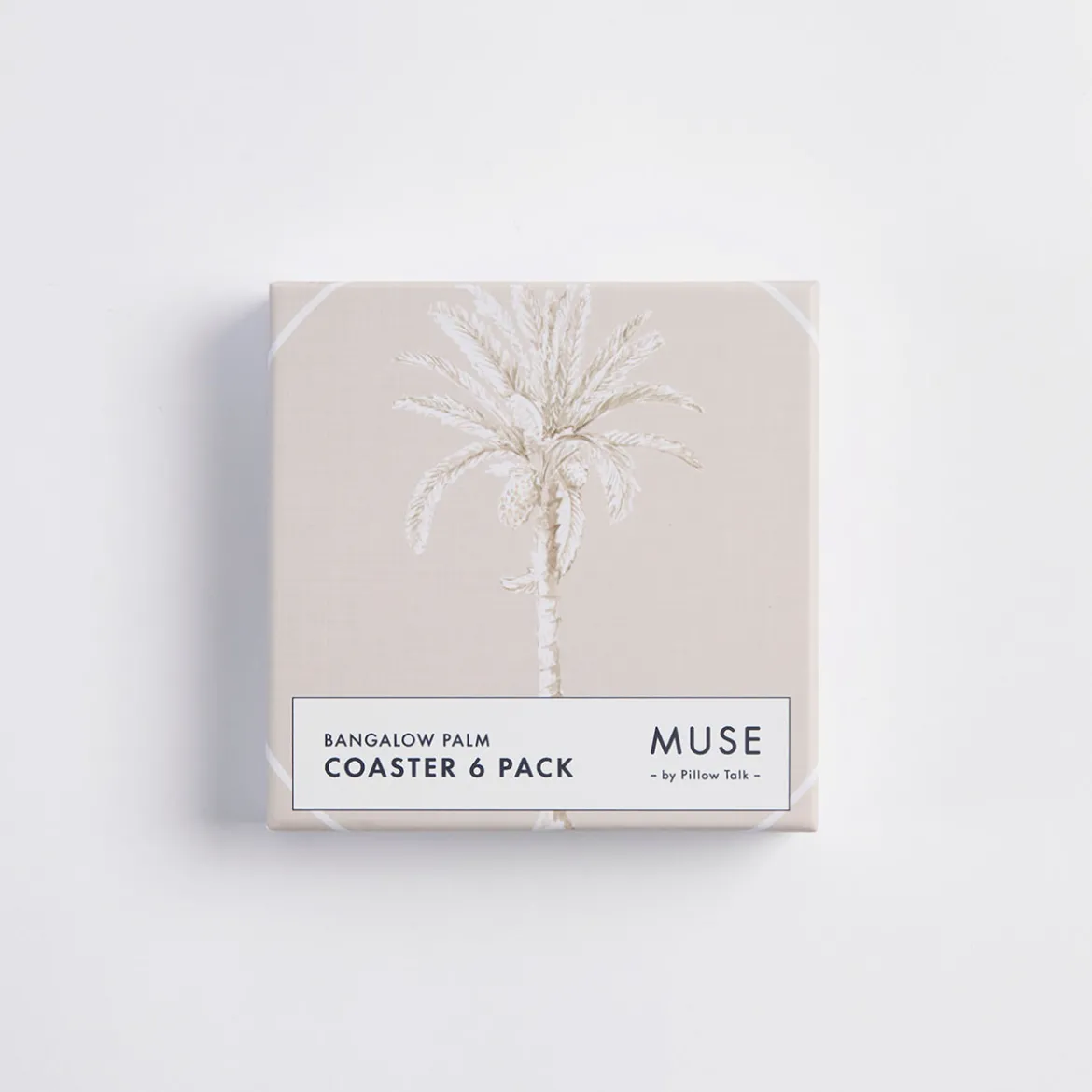Bangalow Natural Palm Cork Coaster Set of 6