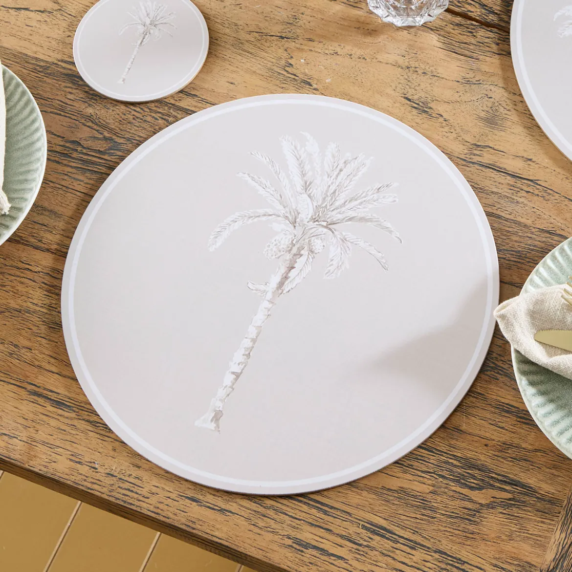 Bangalow Natural Palm Cork Placemat Set of 6