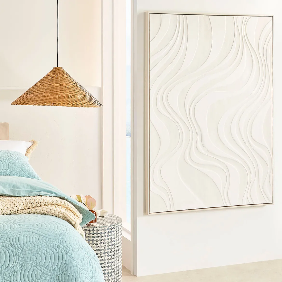 Barchan Framed Textured Wall Art