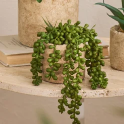 Bartel Jelly Bean Artificial Potted Succulent