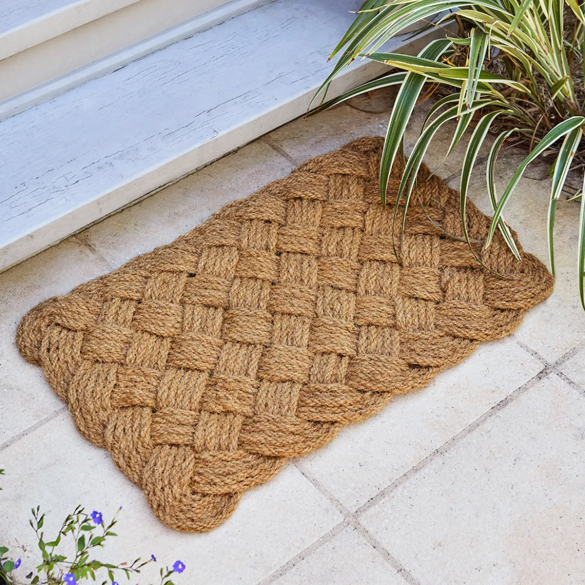 Basketweave Woven Large Doormat