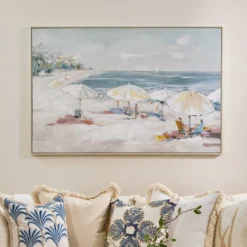 Beach Lagoon Textured Wall Art