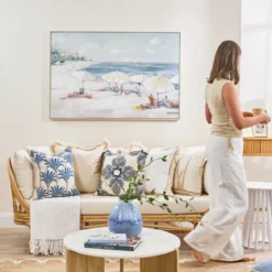 Beach Lagoon Textured Wall Art