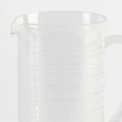 Beaded Clear Jug