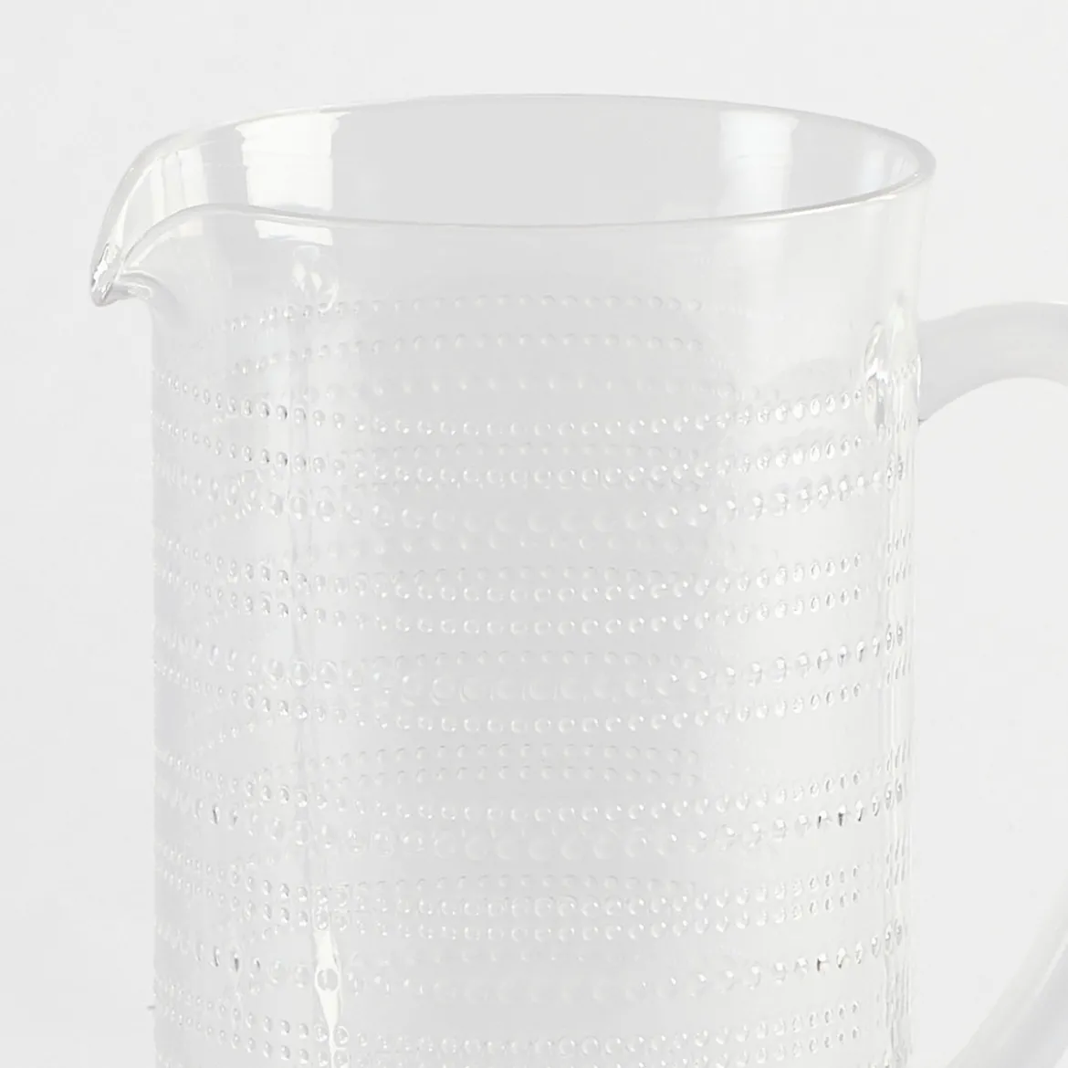 Beaded Clear Jug