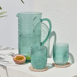 Beaded Green Jug