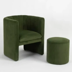 Bentley Velvet Ottoman