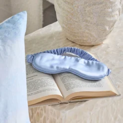 Blue Mulberry Silk Eye Mask