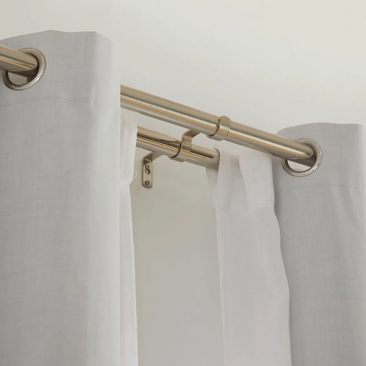 Bodie Chrome Double Rod Bracket 3 Pack