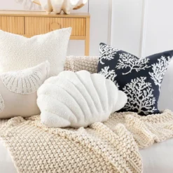 Boucle Shell Cushion