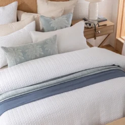 Camden White Coverlet Set